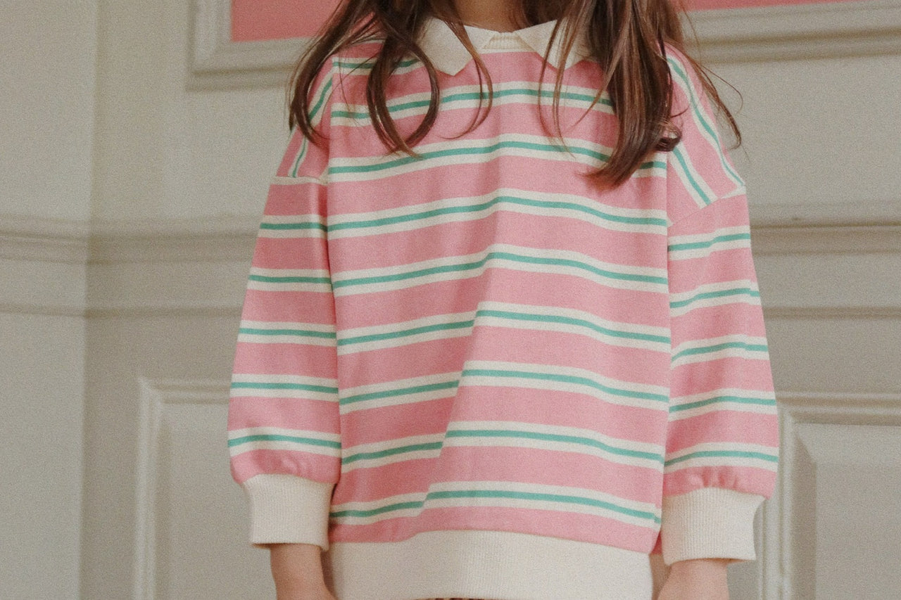 Konges Sløjd A/S JERSEY BLOUSES blush bound stripe