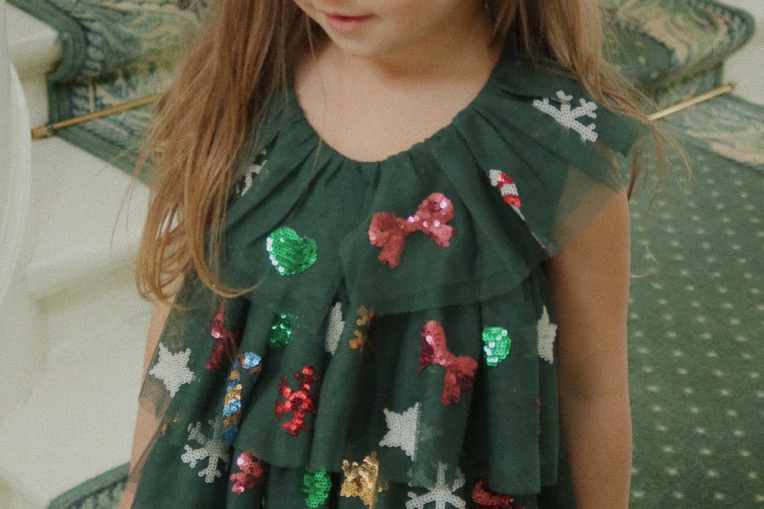 Konges Sløjd A/S WOVEN DRESSES hunter green