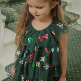 Konges Sløjd A/S WOVEN DRESSES hunter green