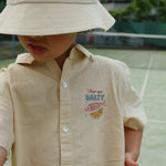 Konges Sløjd A/S WOVEN SHORT SLEEVE SHIRTS sea mist