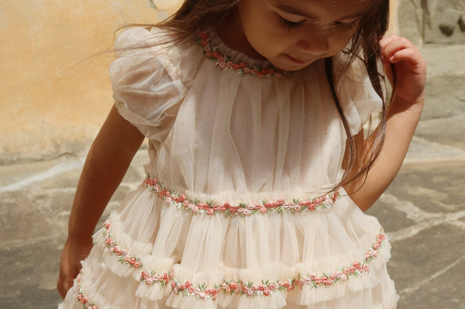 Konges Sløjd A/S WOVEN DRESSES buttercream