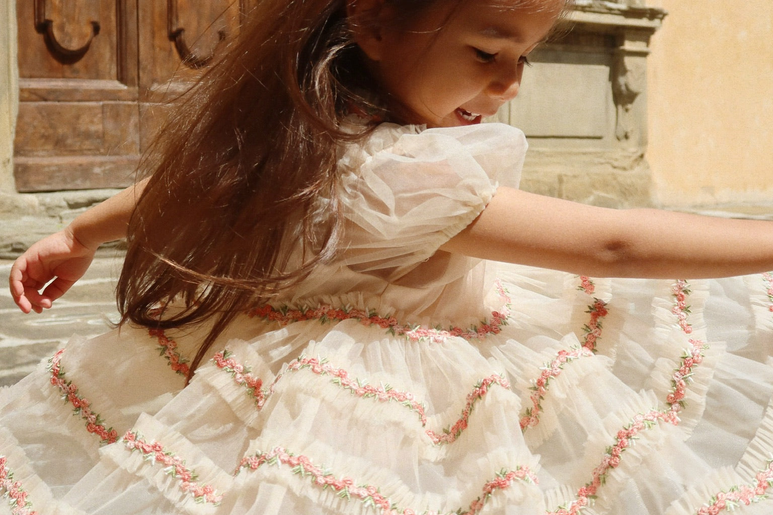 Konges Sløjd A/S WOVEN DRESSES buttercream