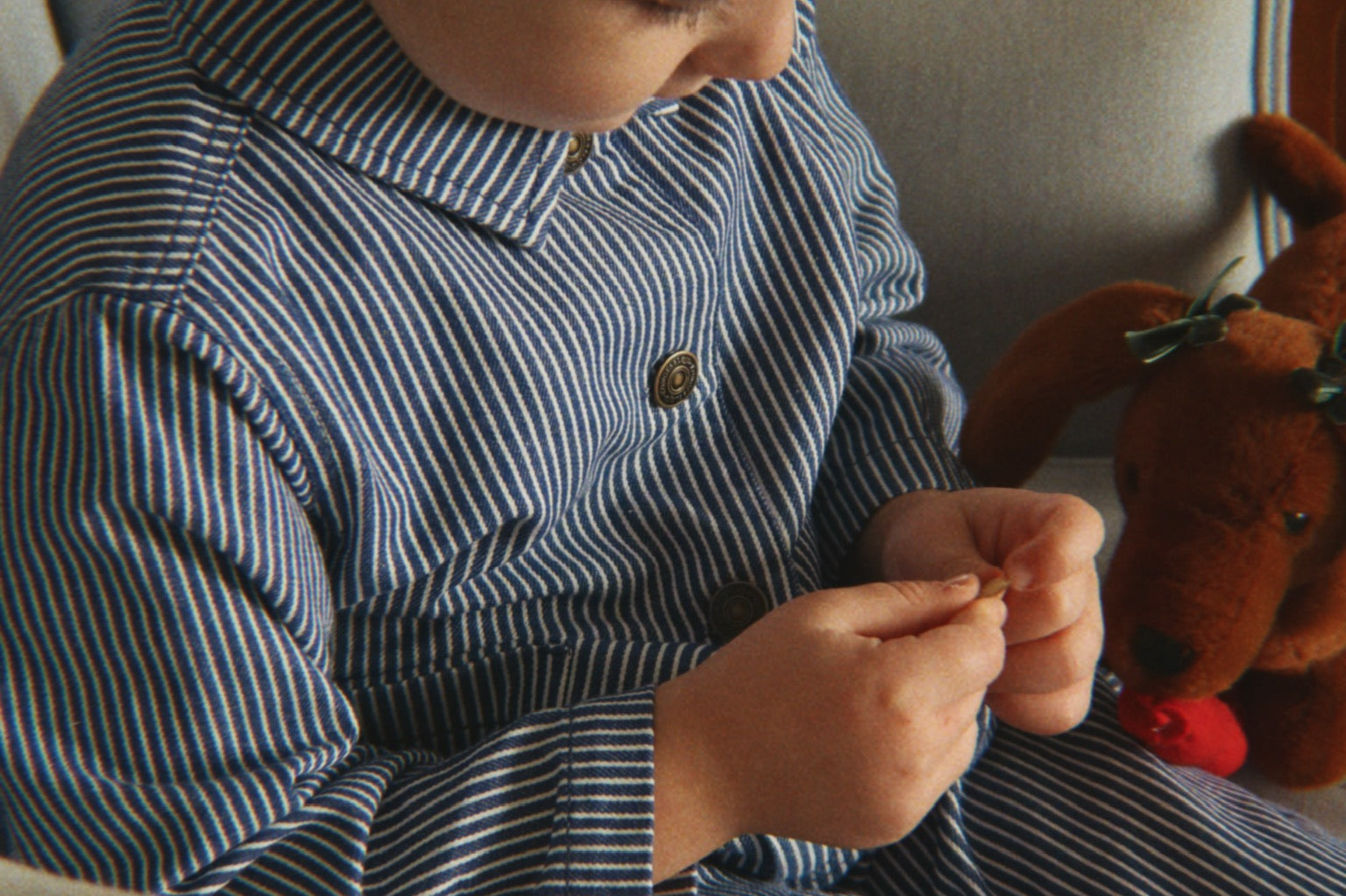 Konges Sløjd A/S WOVEN JACKETS & VESTS blue stripe