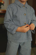 Konges Sløjd A/S WOVEN JACKETS & VESTS blue stripe