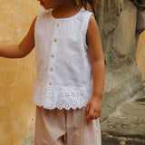 Konges Sløjd A/S WOVEN SHORT SLEEVE SHIRTS bright white