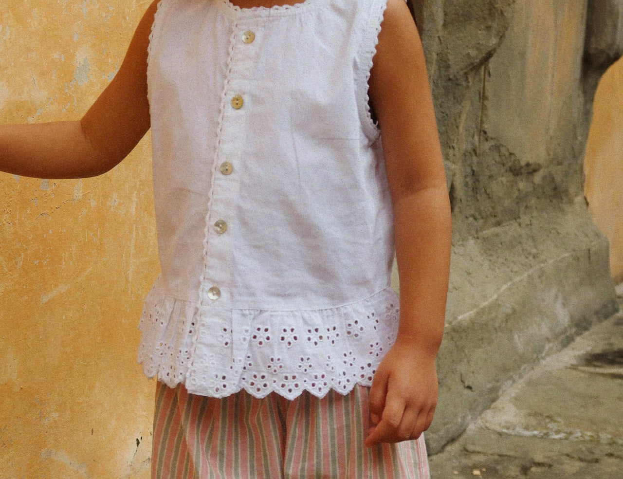 Konges Sløjd A/S WOVEN SHORT SLEEVE SHIRTS bright white