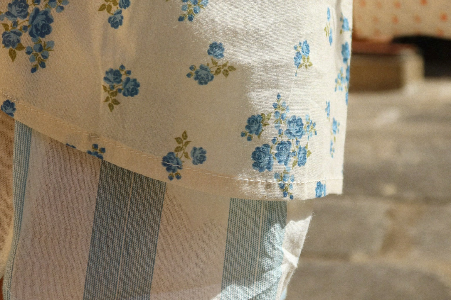 Konges Sløjd A/S WOVEN SHORTS & BLOOMERS basil/orchid/bleu stripe