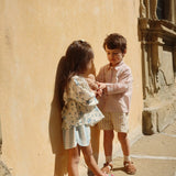 Konges Sløjd A/S WOVEN SHORTS & BLOOMERS basil/orchid/bleu stripe