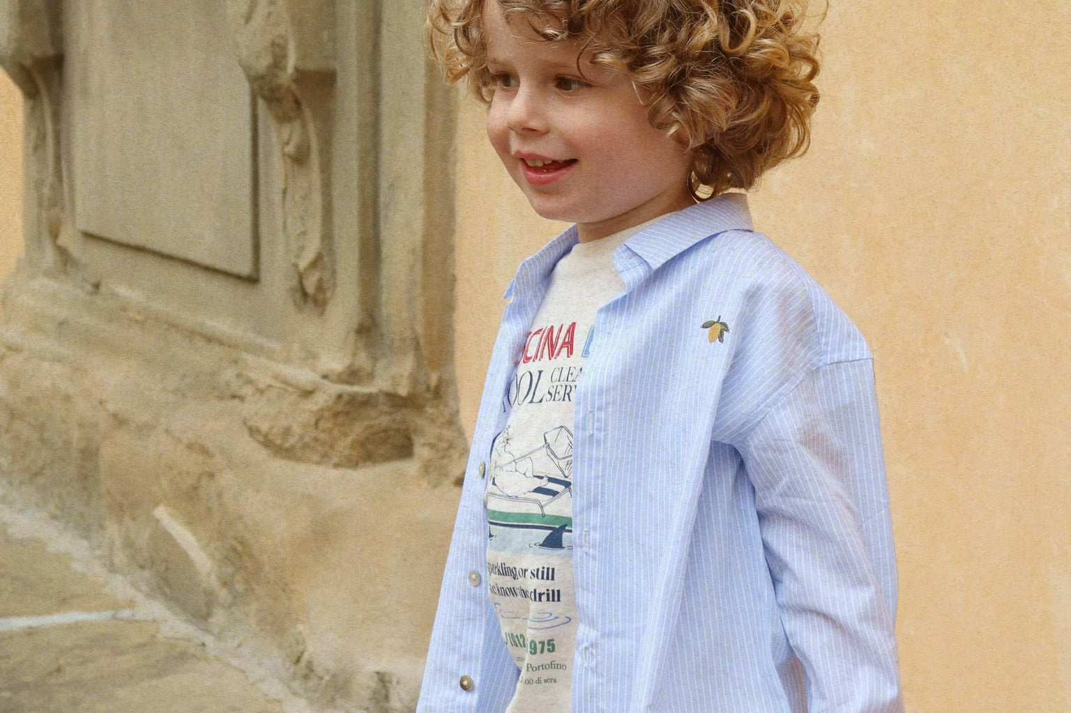 Konges Sløjd A/S Bluser - Vævet blue stripe