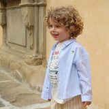 Konges Sløjd A/S Bluser - Vævet blue stripe