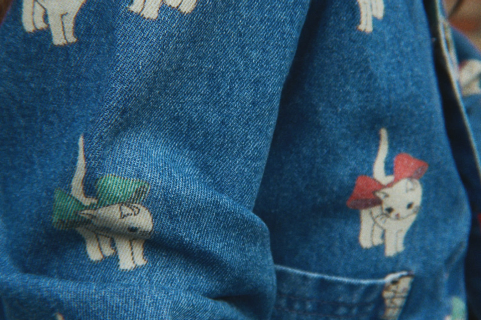 Konges Sløjd A/S Jakker og veste - Vævet bow kitty denim