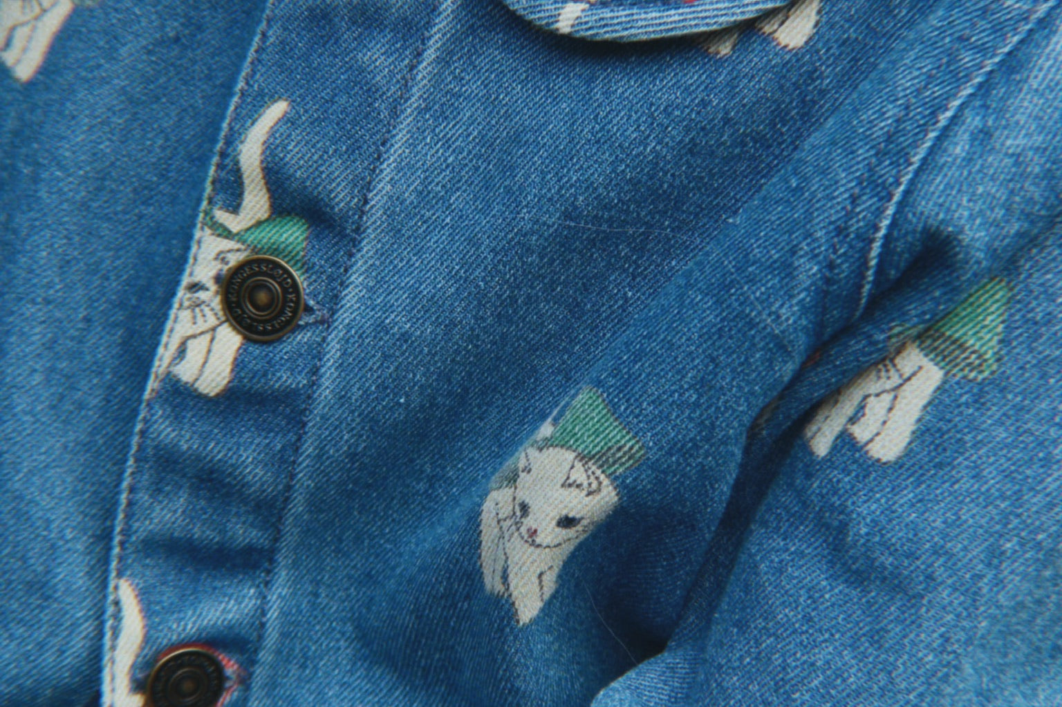 Konges Sløjd A/S Jakker og veste - Vævet bow kitty denim