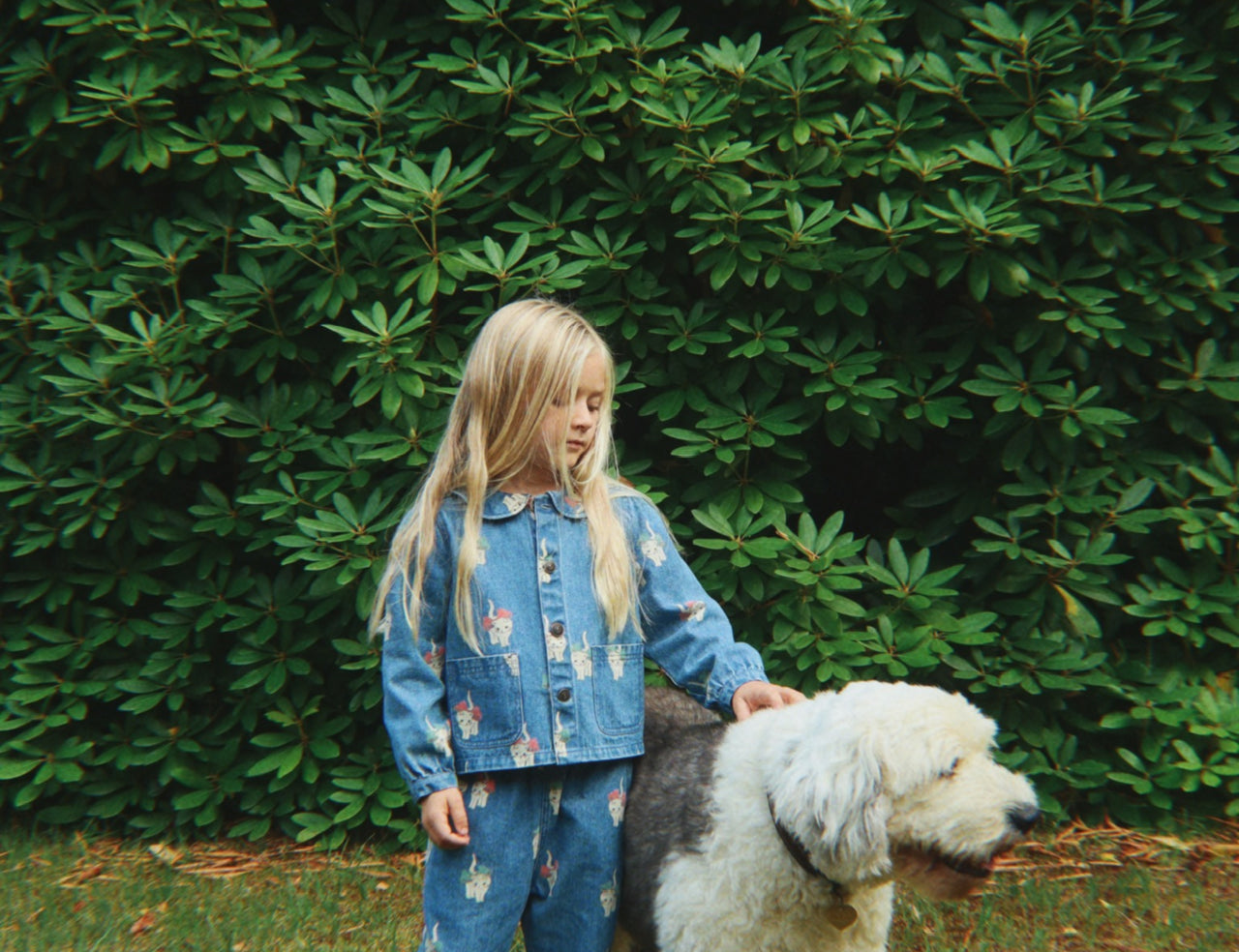 Konges Sløjd A/S WOVEN JACKETS & VESTS bow kitty denim