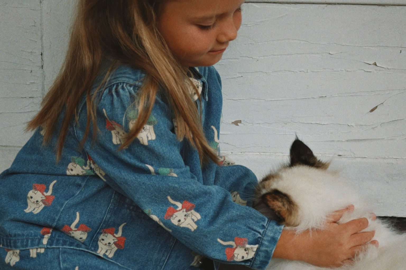 Konges Sløjd A/S Jakker og veste - Vævet bow kitty denim