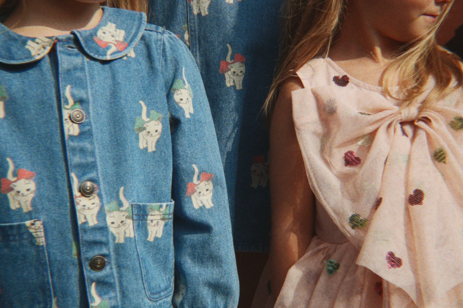 Konges Sløjd A/S WOVEN DRESSES bow kitty denim