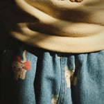 Konges Sløjd A/S Bukser - Vævet bow kitty denim