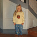 Konges Sløjd A/S Bukser - Vævet bow kitty denim