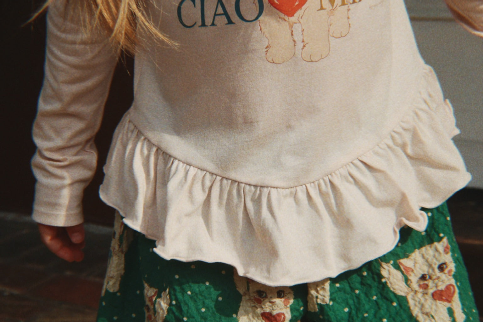 Konges Sløjd A/S Bukser - Vævet dot miao verde