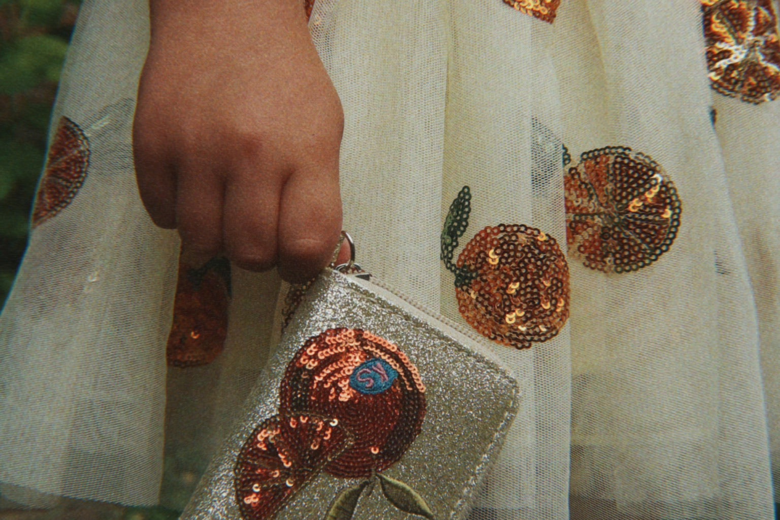 Konges Sløjd A/S WOVEN DRESSES arancia sequin