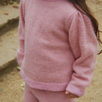 Konges Sløjd A/S KNITTED PANTS purple/pink dolphin
