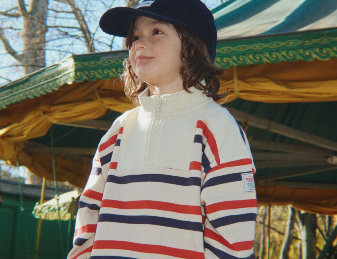Konges Sløjd A/S JERSEY BLOUSES tangerine stripe