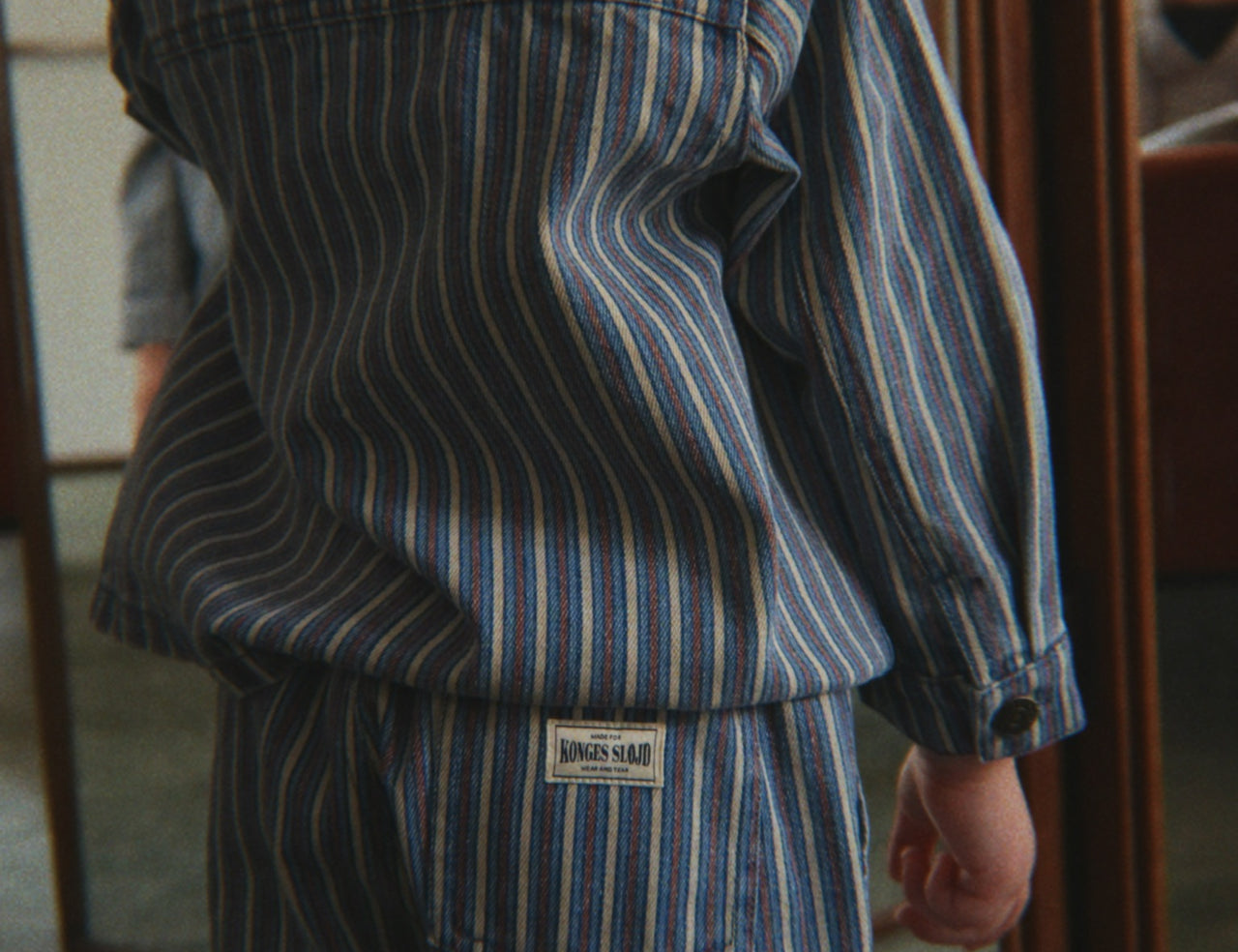 Konges Sløjd A/S WOVEN PANTS tricolore bleu
