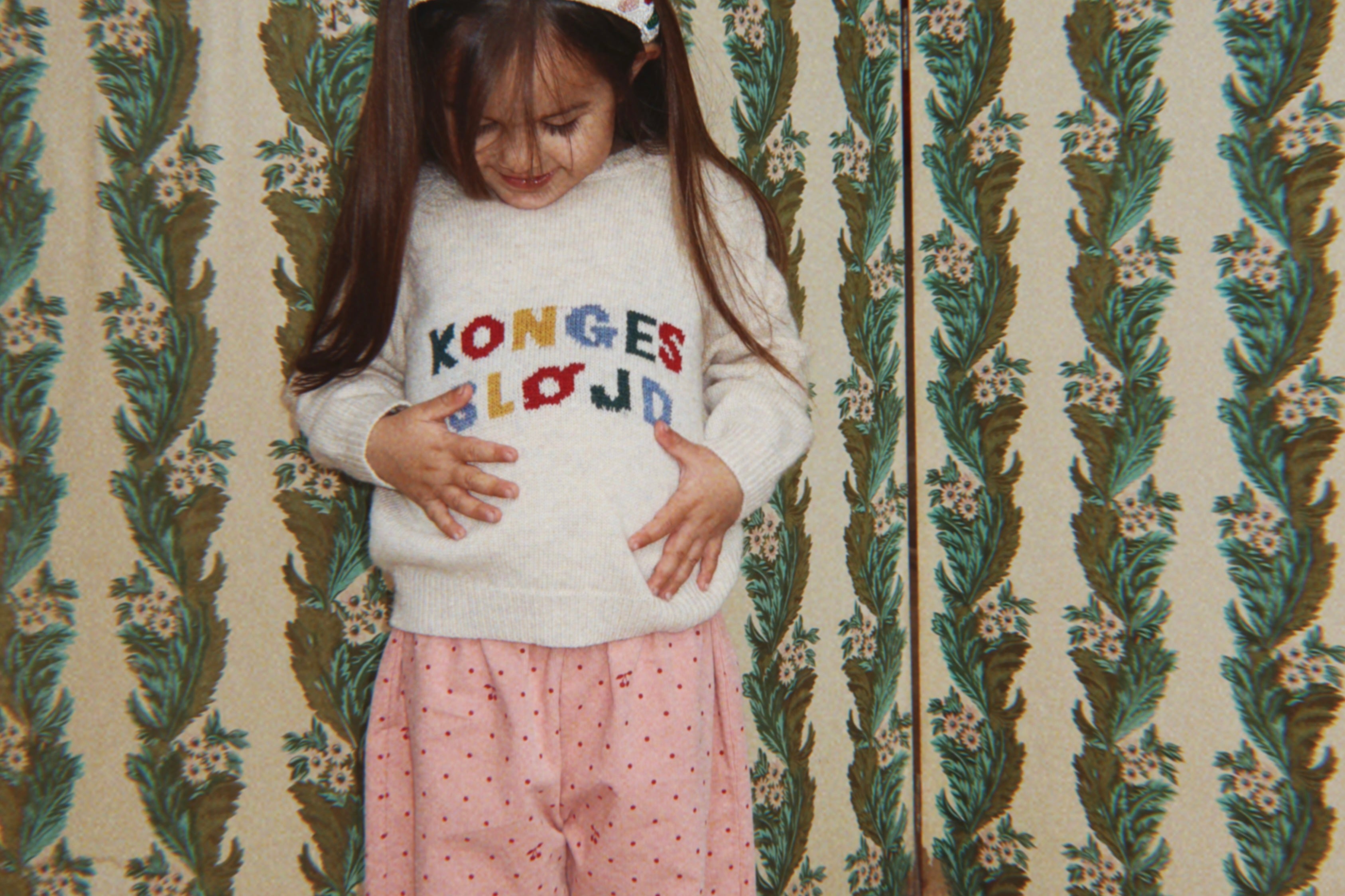 Konges Sløjd A/S WOVEN PANTS cherry dot scarlet