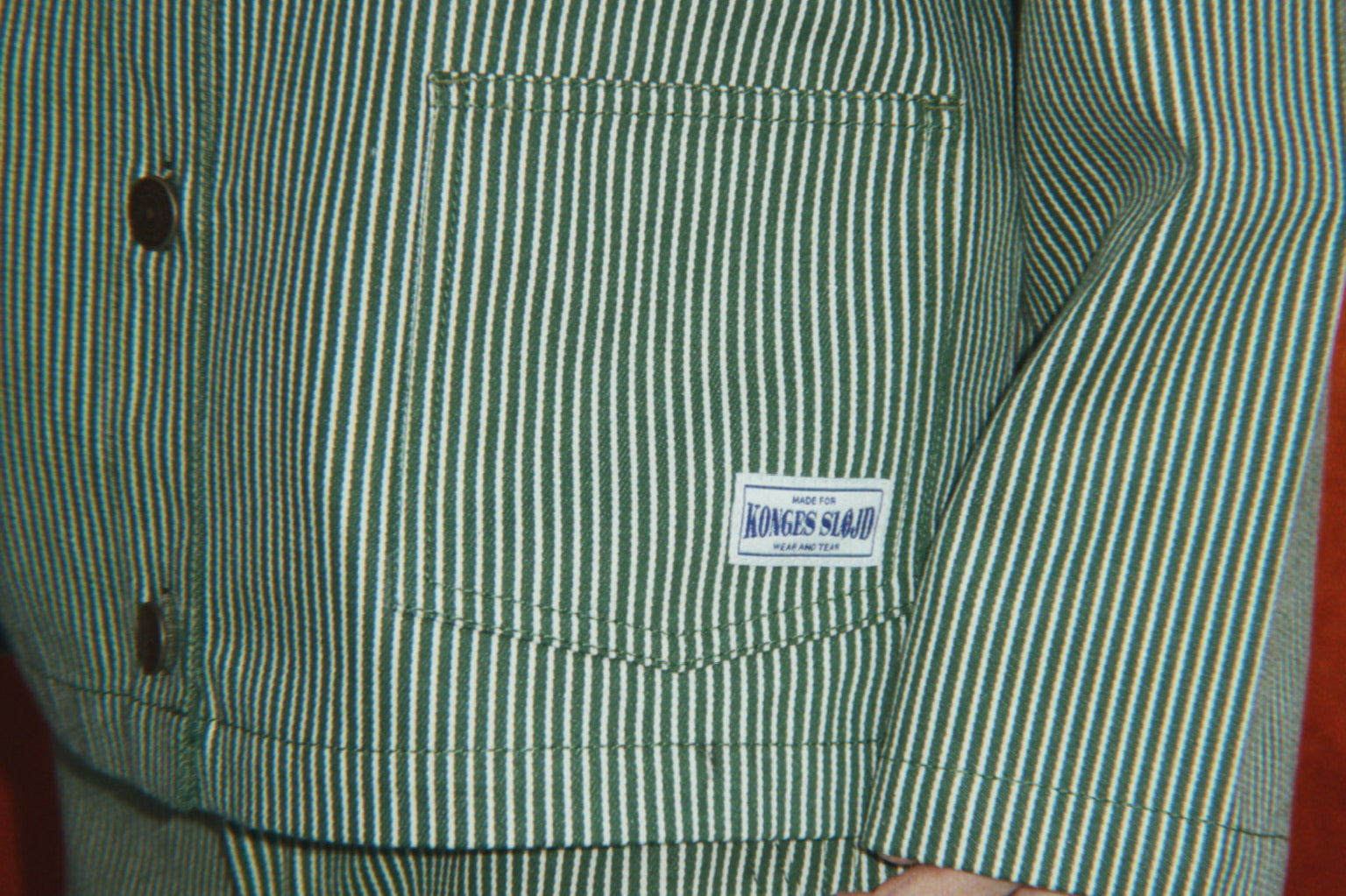 Konges Sløjd A/S WOVEN JACKETS & VESTS milk verte stripe