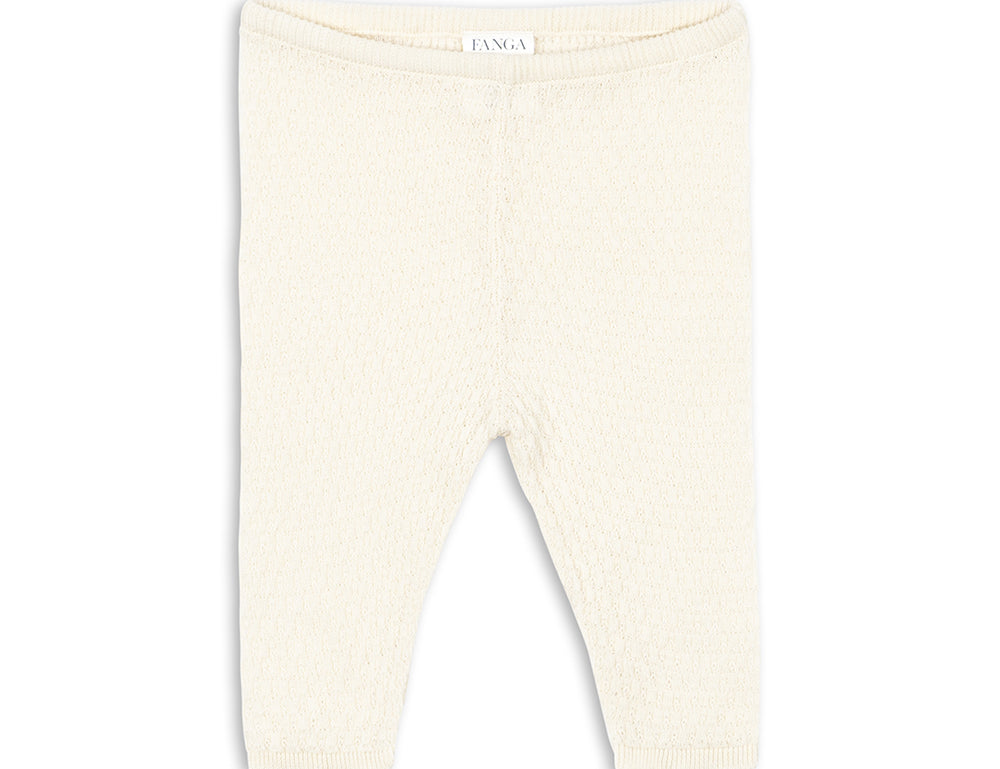 Konges Sløjd A/S KNITTED PANTS antique white