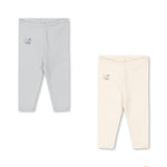 Konges Sløjd A/S JERSEY PANTS buttercream/pearl blue