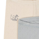 Konges Sløjd A/S JERSEY PANTS buttercream/pearl blue