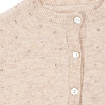 Konges Sløjd A/S Striktrøjer off white melange pointelle