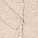 Konges Sløjd A/S Striktrøjer off white melange pointelle