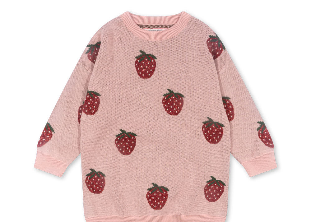 Konges Sløjd A/S KNITTED DRESSES strawberry