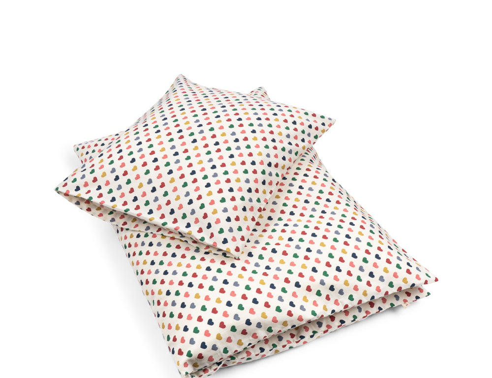Konges Sløjd A/S BABY BEDDING coeur coloré