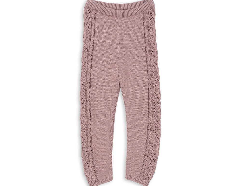 Konges Sløjd A/S KNITTED PANTS deauville mauve