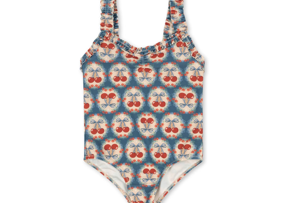 Konges Sløjd A/S Badedragter cherry bow blue