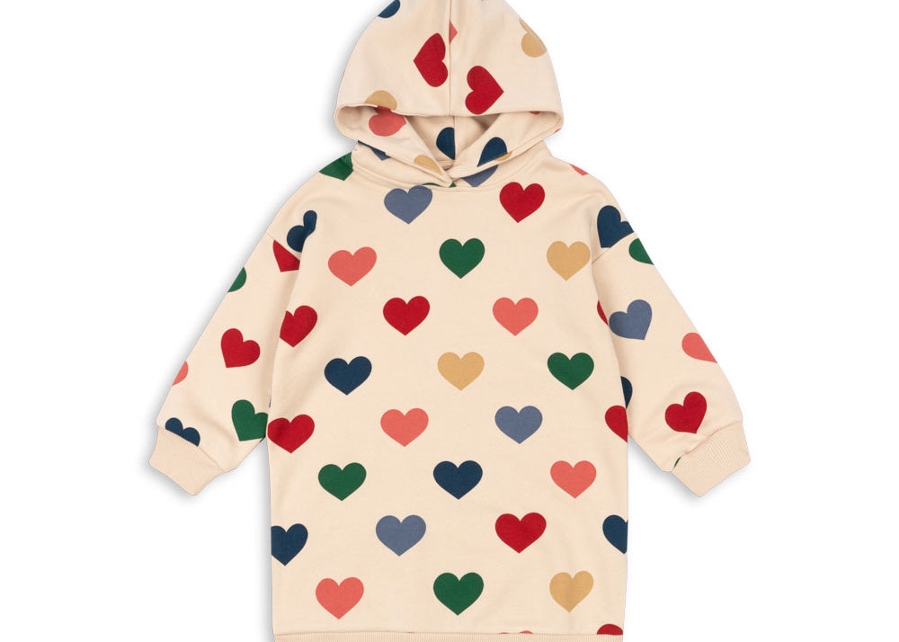 Konges Sløjd A/S Kjoler - Jersey bon coeur coloré