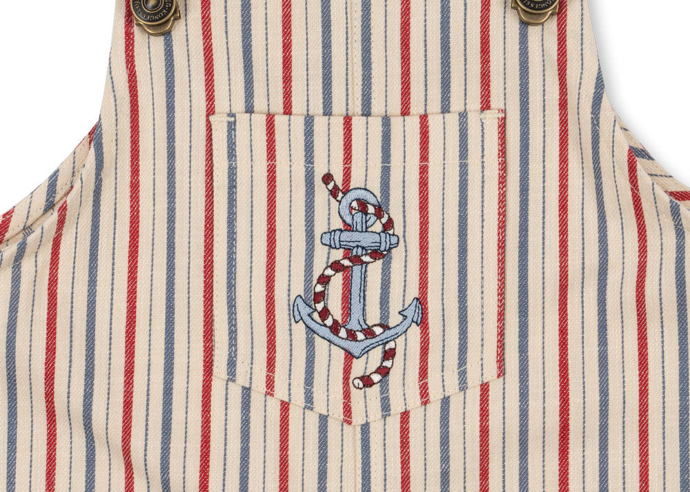 Konges Sløjd A/S Rompere og buksedragter - Vævet antique stripe