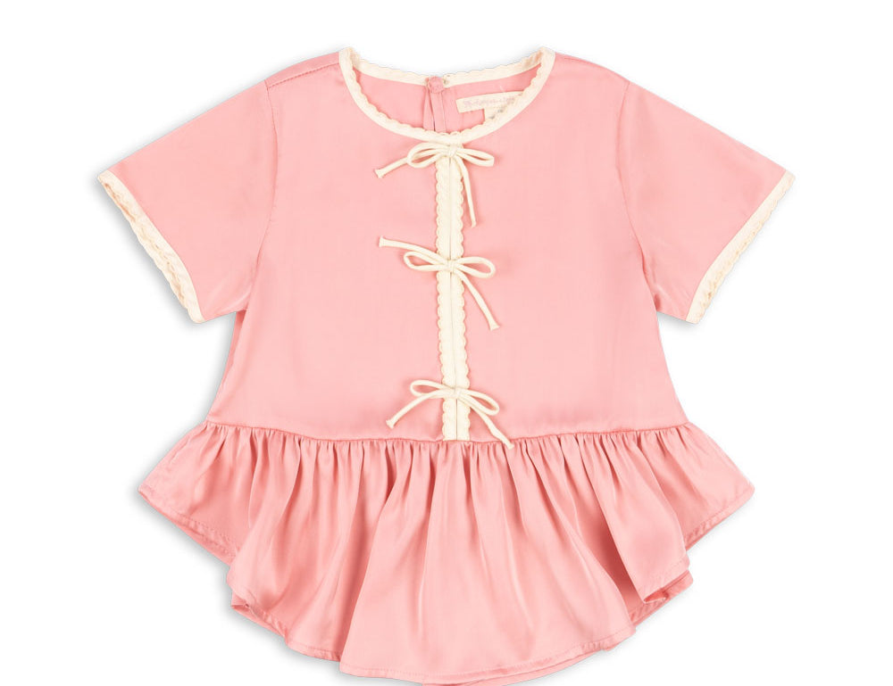 Konges Sløjd A/S WOVEN SHORT SLEEVE SHIRTS peony