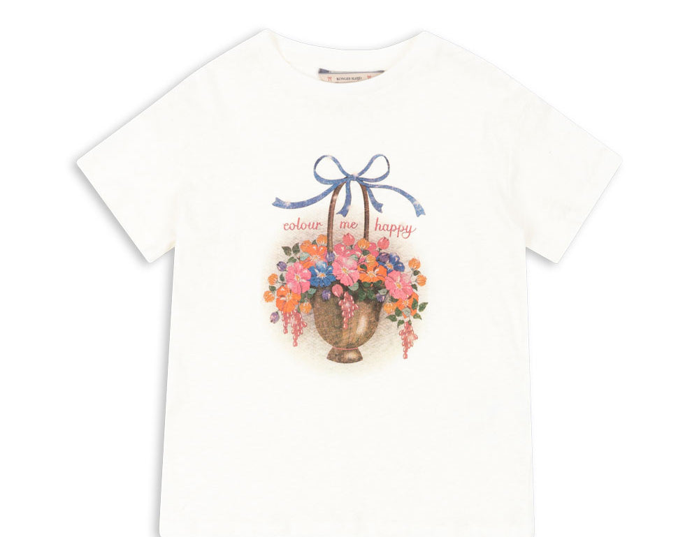 Konges Sløjd A/S JERSEY T-SHIRTS off white/basket