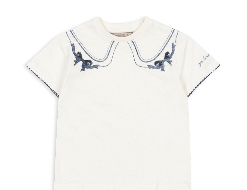 Konges Sløjd A/S JERSEY T-SHIRTS off white/bow collar