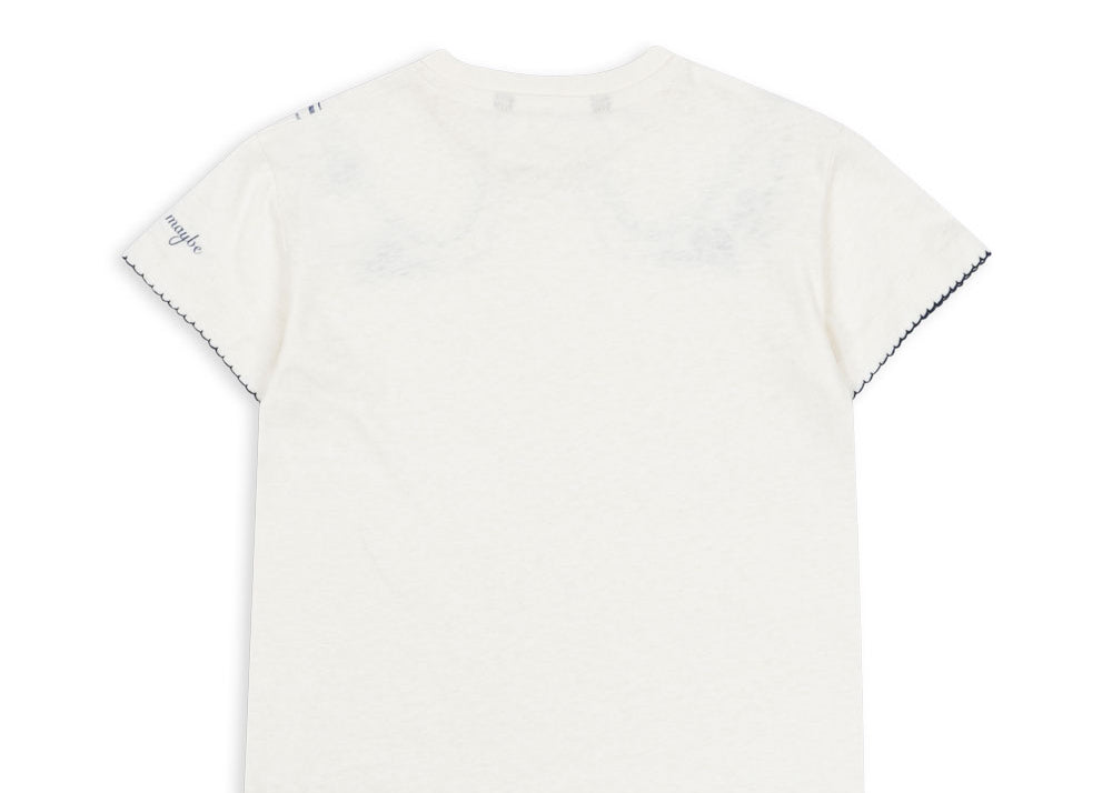 Konges Sløjd A/S T-shirts off white/bow collar