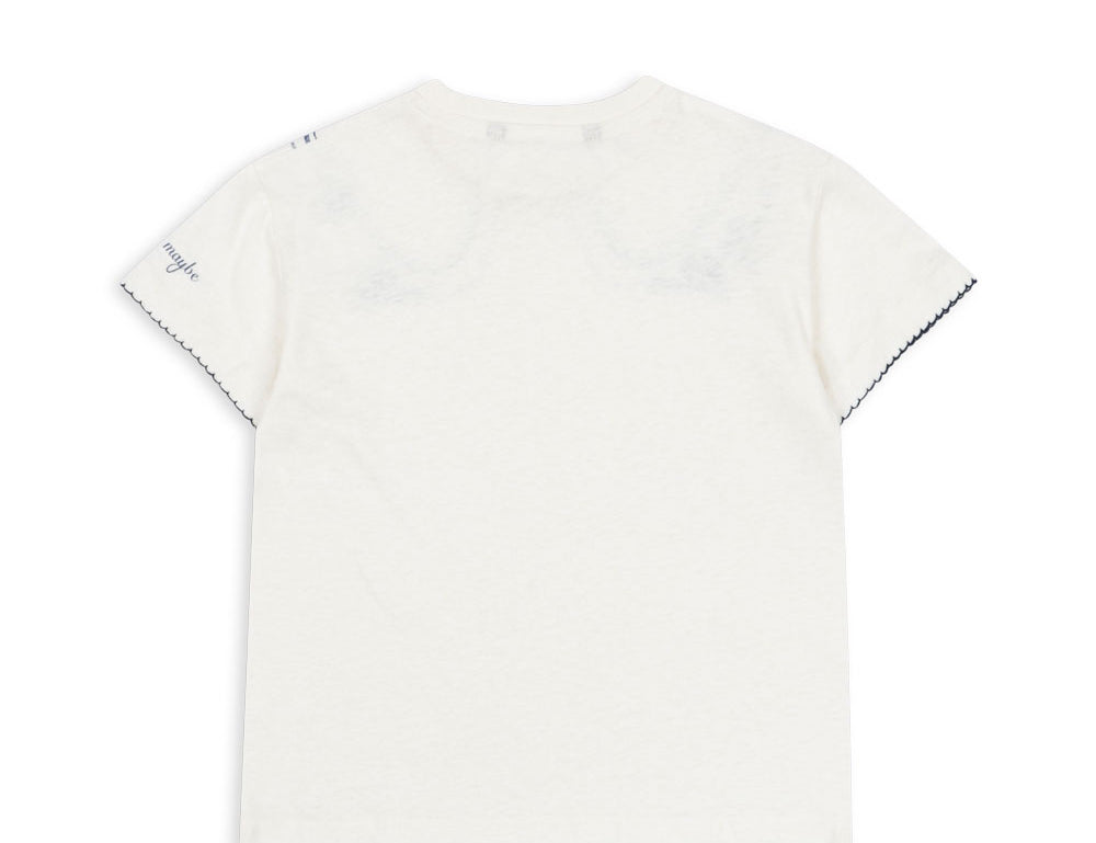 Konges Sløjd A/S JERSEY T-SHIRTS off white/bow collar