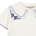 Konges Sløjd A/S T-shirts off white/bow collar