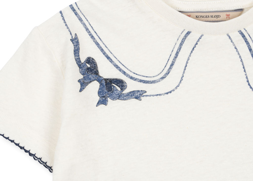 Konges Sløjd A/S T-shirts off white/bow collar
