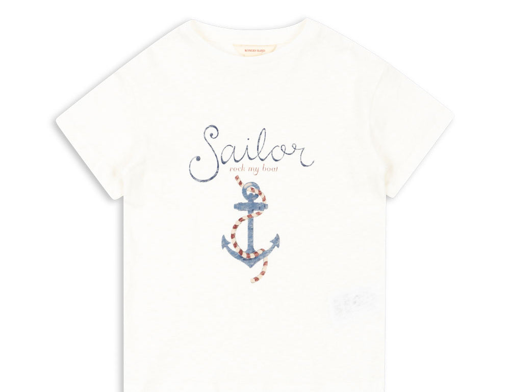 Konges Sløjd A/S JERSEY T-SHIRTS off white/sailor