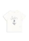 Konges Sløjd A/S JERSEY T-SHIRTS off white/sailor