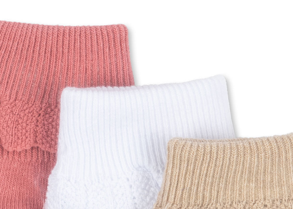 Konges Sløjd A/S Sokker sand/optic white/raspberry