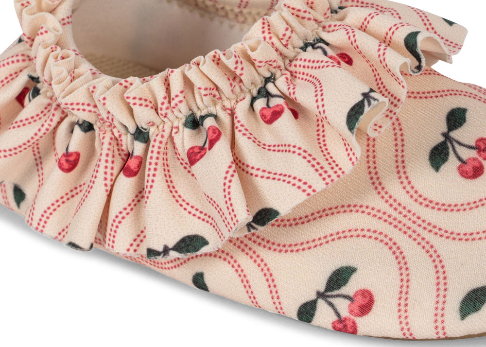 Konges Sløjd A/S Badesko cherry pink motif